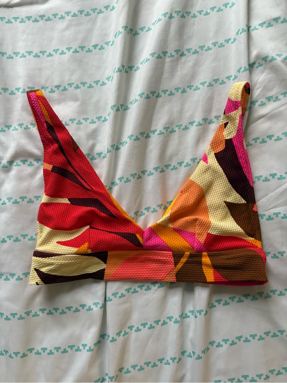 Aerie Tropical Print Bikini Top
